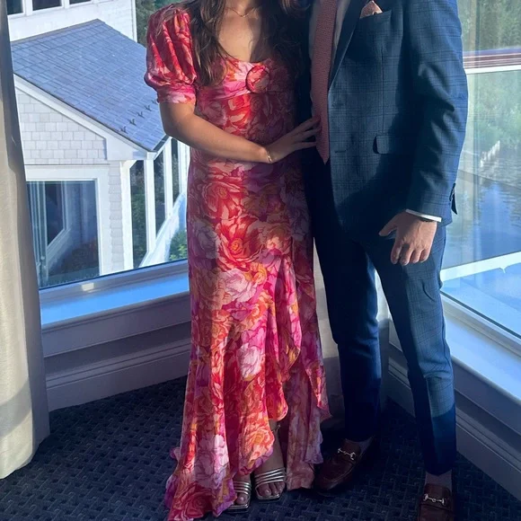 Lovers + Friends Pink and Orange High Low Dress - Picture 3 of 3